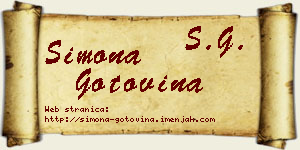 Simona Gotovina vizit kartica